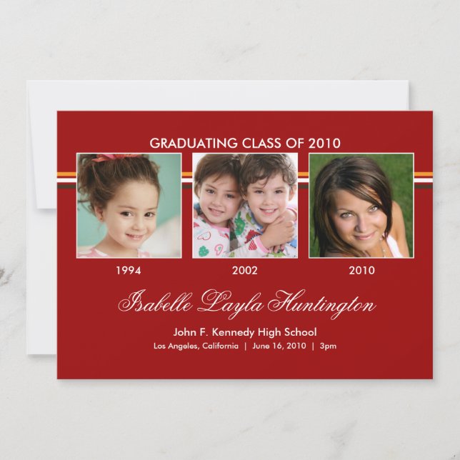 Memórias 3 Anúncio de Graduação de Fotos (Frente)