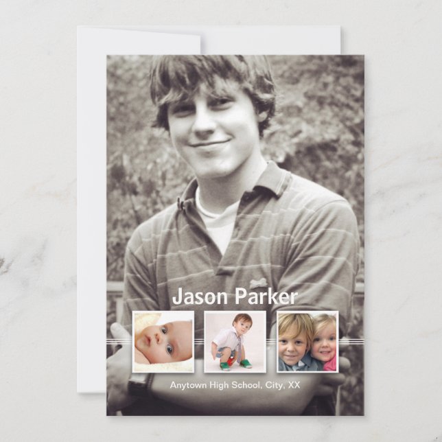 Memórias 4 Anúncio de Graduação de Fotos (Frente)