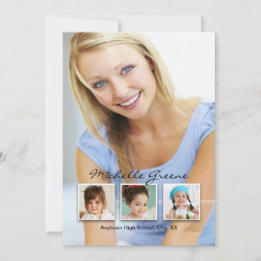 Memórias 4 Anúncio de Graduação de Fotos