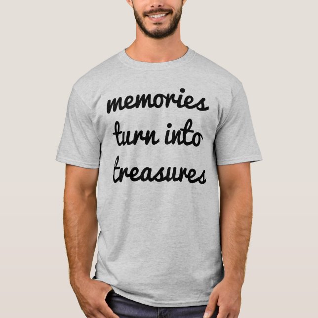 Memórias Camiseta básica de homem (Frente)