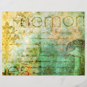 Memórias cogumelo e texturas papel scrapbook
