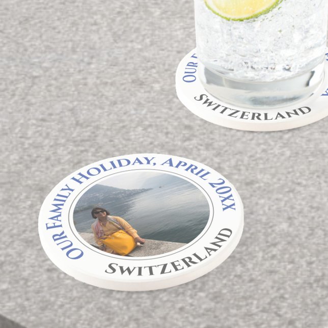 Memórias de Férias Familiares Porta copos de Souve (Criador carregado)