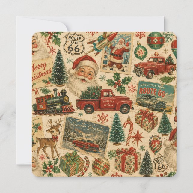Memórias de Natal da Rota 66 Vintage (Frente)