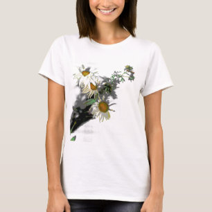 Memórias de Verão Camisa Impressão de margarida