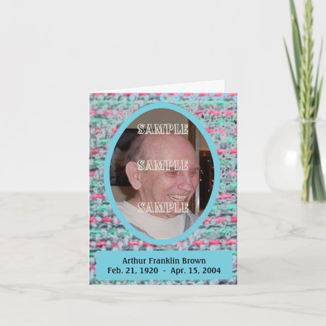 Memórias Tecidas Cartão Memorial #2 (Frente)