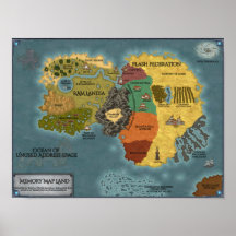 Memory Map Land Poster
