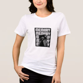 Memory Minimal Black and White Typography T-Shirt 
