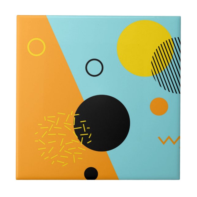 Memphis, hipster, tendências, ilustração legal art (Frente)