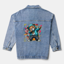 MEN DABBING FUTURE LESSONS LEARN DENIM JACKET