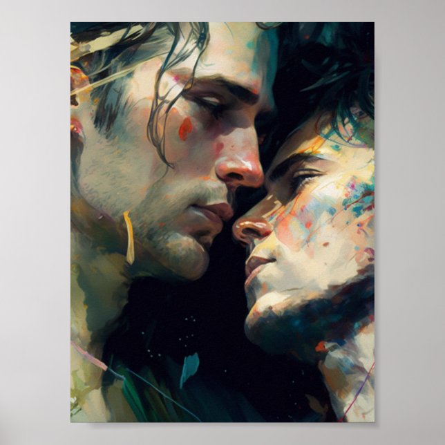 Men Madly in Love Poster (Frente)