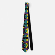 Men Tie abstrato retro corporações gravatas de mod
