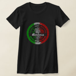Mendoza Sobrenome México camisa emblema