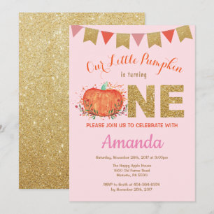 Menina Abcecada Aniversário Convite Dourado