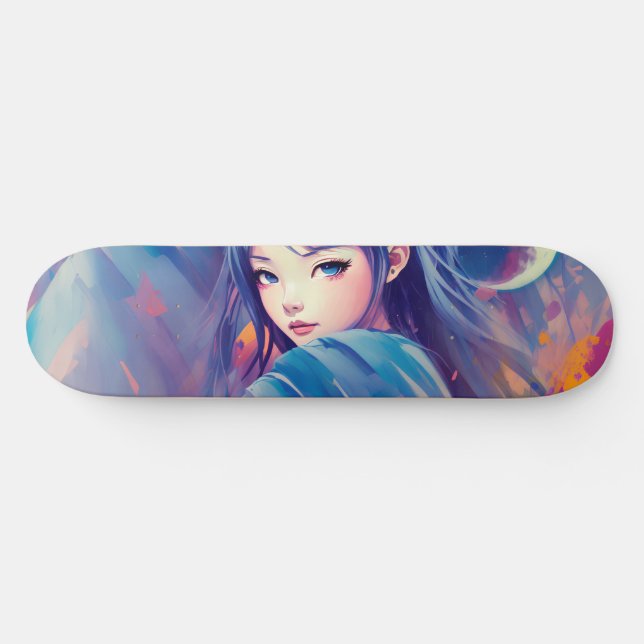 Menina anime skateboard Ai (Horz)