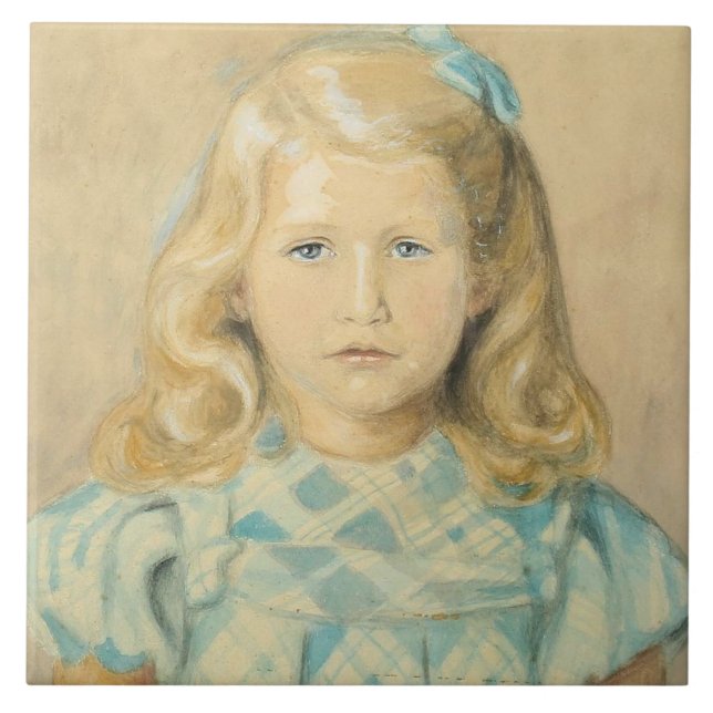 Menina Bonita Com Cabelo Louro (Frente)