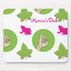 Menina bonito real Mousepad