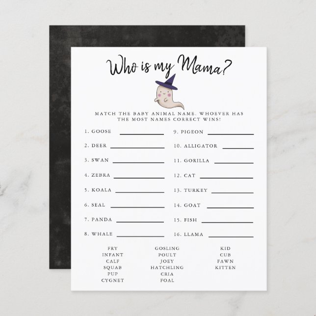 Menina Boo Que É Meu Jogo De Chá de fraldas (Frente/Verso)