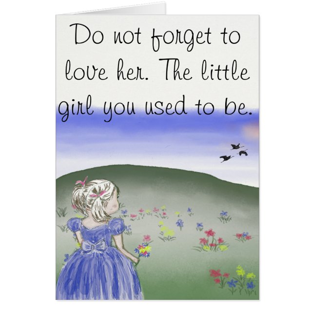 Menina, cartão (Frente)