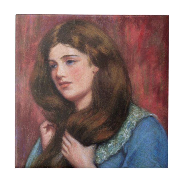 Menina com Cabelo Marrom bonito (Frente)