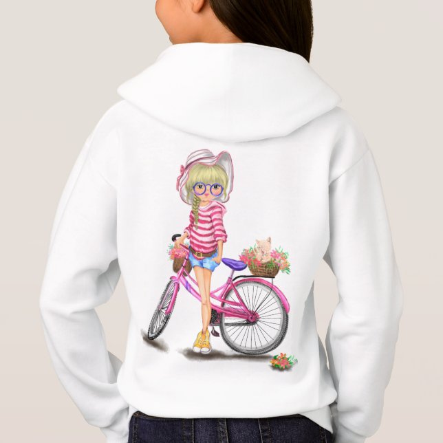 Menina com Capuz de Bicicleta (Verso)