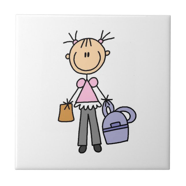 Menina Com Mochila (Frente)