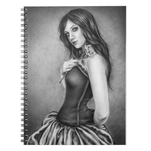 Menina com o caderno do rosa (Frente)