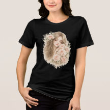 Menina com Rosas