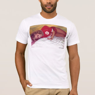 Menina da camisa do futebol