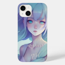 Menina de Animes Monograma - capas de iphone de Ca