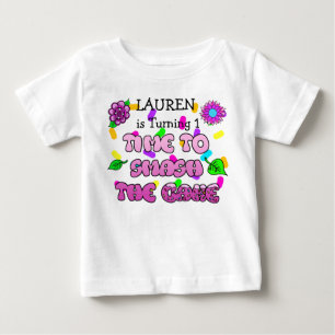 Menina de Aniversário, nome e idade, Camisa de Bol