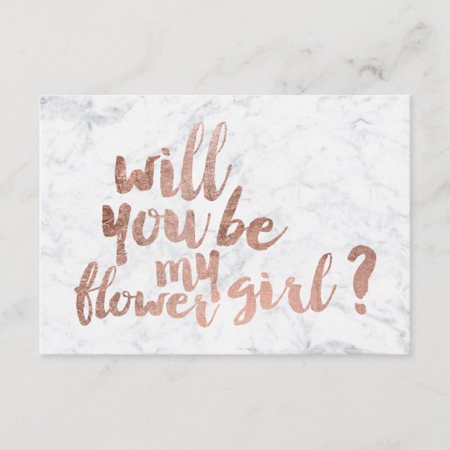 Menina de flores em mármore dourado rosa (Frente)