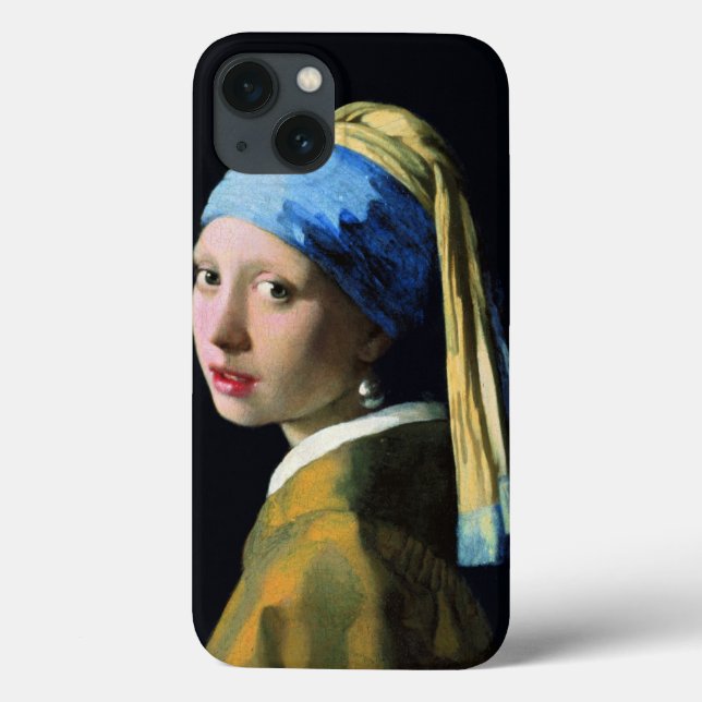 Menina de janeiro Vermeer com uma arte barroco do (Verso)