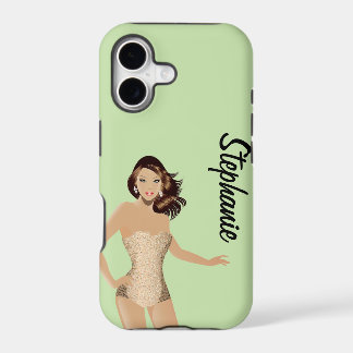 Menina de Maiô Verde ID™ Capinha para iPhone 5