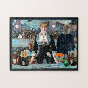 Menina de Monet por trás do Quebra-cabeça Bar