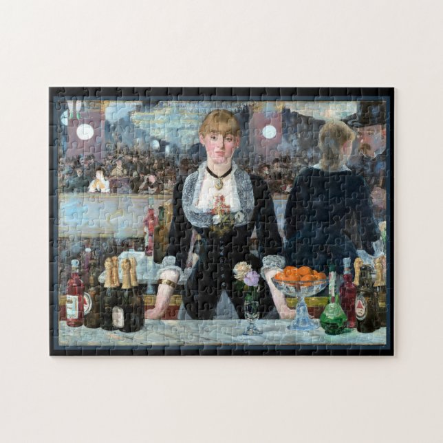 Menina de Monet por trás do Quebra-cabeça Bar (Horizontal)