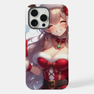 Menina de Natal de animação bonita
