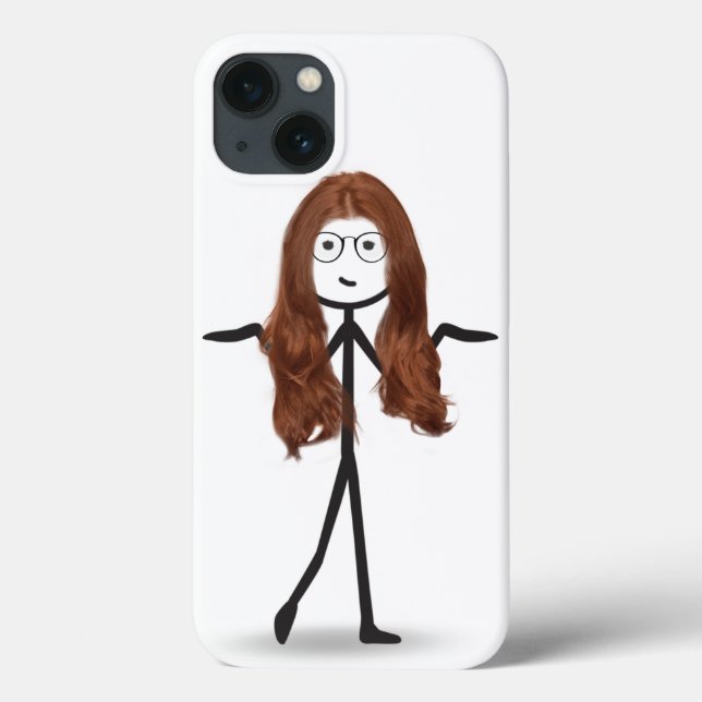 Menina de Pau com Cabelo Vermelho (Verso)