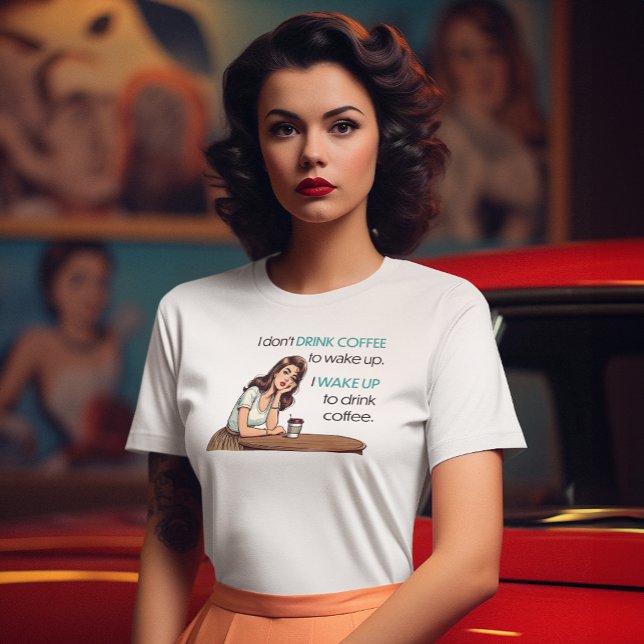 Menina de Pin-up—Eu Acordar para Beber café (Criador carregado)