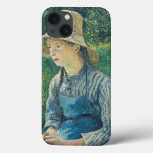 Menina do camponês de Camille Pissarro com um