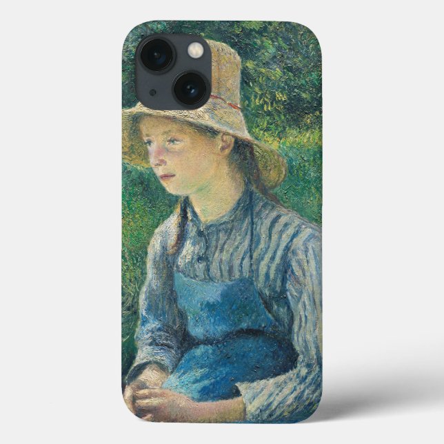 Menina do camponês de Camille Pissarro | com um (Verso)