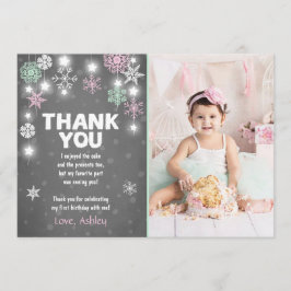 Menina dos cartões de agradecimentos do