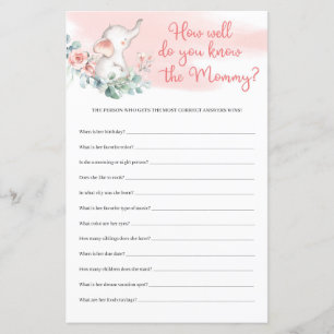 Menina Elefante Como Você Conhece O Jogo Da Mamãe?