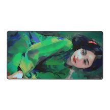 Menina em vestida verde