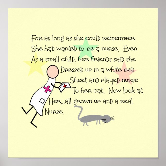 "Menina Enfermeira" Impressão de Arte Histórica —  (Frente)