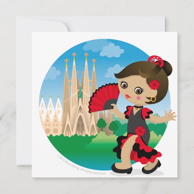 Menina espanhola (Frente)