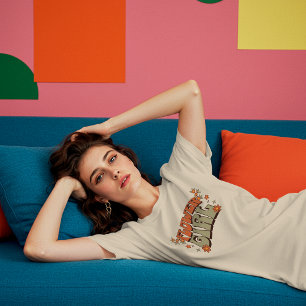 Menina Flor - Tipografia Floral Retro