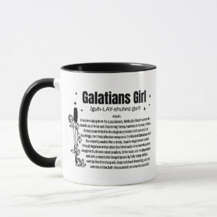 Menina Gálatas Caneca de Café de Duas Cores 330ml