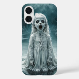 Menina gelada amaldiçoada do cobrir do lago congel