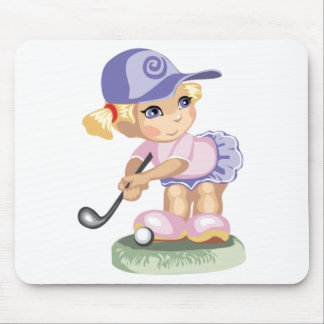 Menina Golfing Mousepad