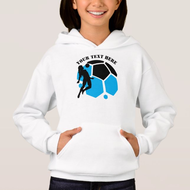 Menina Jogadora de Futebol Personalizada, Presente (Frente)
